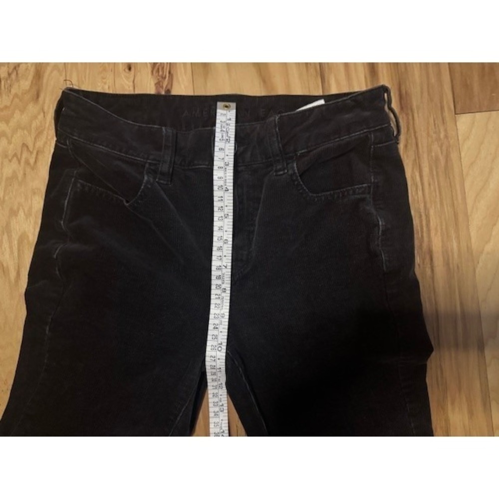 American Eagle Mens 28x27 Super Stretch Corduroy Skinny Pants Black - Picture 3 of 6